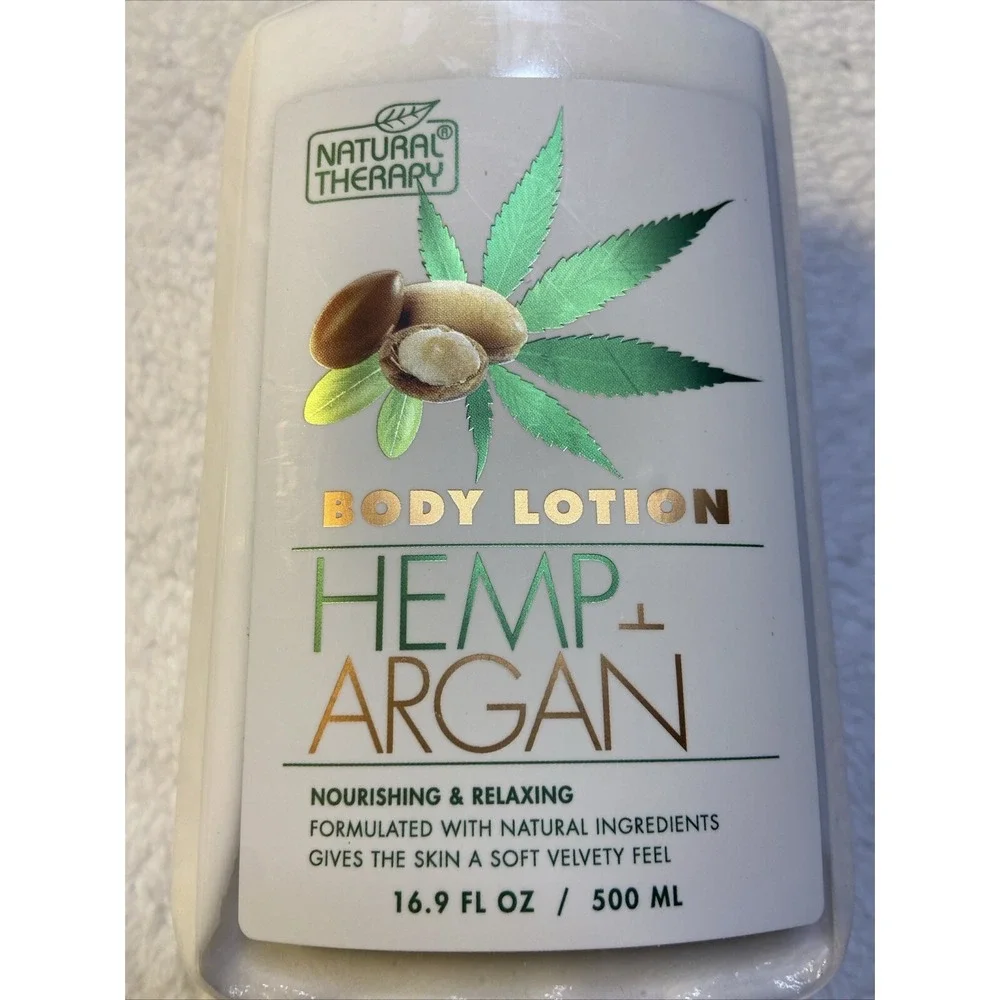 Natural Therapy Hemp & Coconut Body Lotion 16.9 Fl Oz 500mL Made In Israel NIP